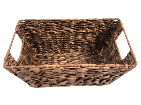 Custom-made Tapered PE Resin Faux Water Hyacinth Basket